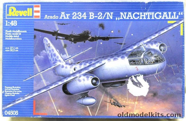Revell 1/48 Arado AR-234 B-2/N Nachtigall, 04505 plastic model kit